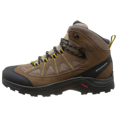 Botas Salomon Authentic LTR GTX Marrom / Preto / Amarelo