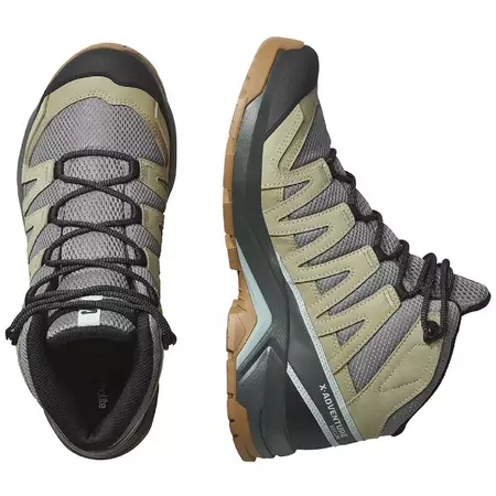 Botas Salomon X-Adventure Recon GTX W Verde Médio/Cinza