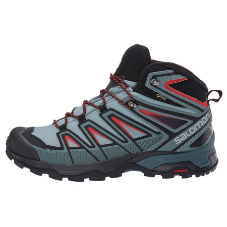 Botas Salomon X Ultra 3 Mid GTX cinza / preto / vermelho
