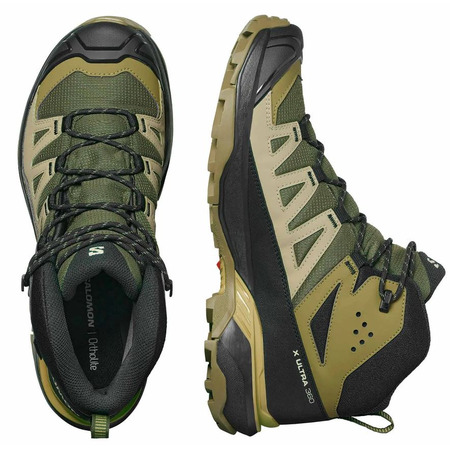Botas Salomon X Ultra 360 Mid GTX verdes