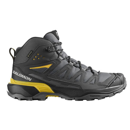 Botas Salomon X Ultra 360 Mid Preto/Cinza/Amarelo