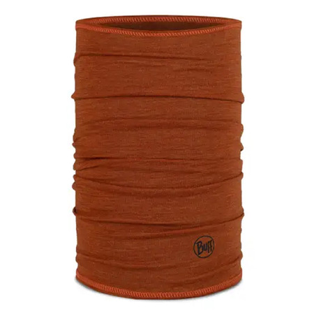 Buff Merino Leve Sólido Canela Pescoço Polaina