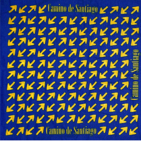 Polaina de pescoço Camino de Santiago Yellow Arrows MyL azul