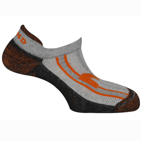 Meias Mund Invisible Terry Orange-Black-Grey
