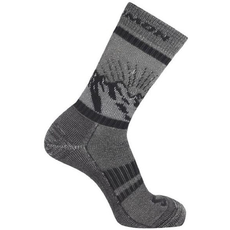 Meias Salomon Retro Wool Crew Cinza