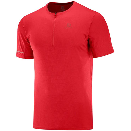Salomon Agile HZ SS Tee Camiseta vermelha