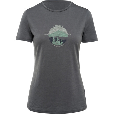 Thermowave manga curta W T-shirt cinza