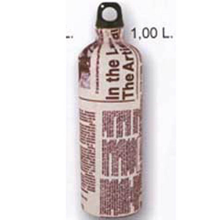 Cantina Alumínio Fosco 1 Litro Bege / Marrom
