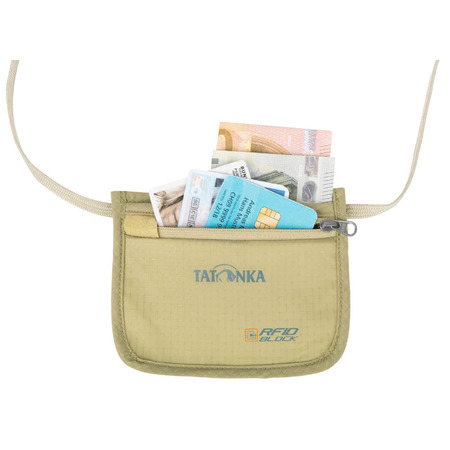 Estojo de bolso RFID Tatonka Skin ID Verde kaki
