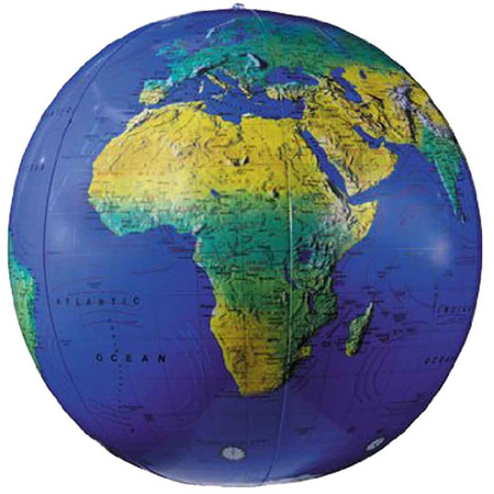 Balão inflável físico azul em inglês (69 cm)