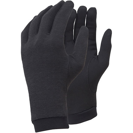 Luva Trekmates Silk Liner preta