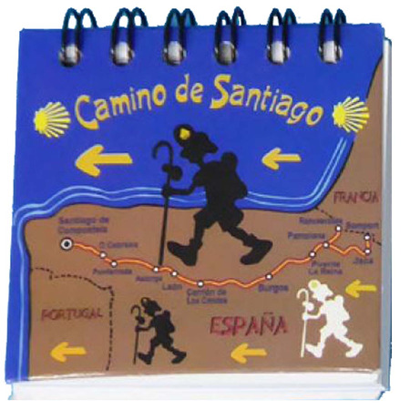 Notebook magnet Mapa Caminho de Santiago