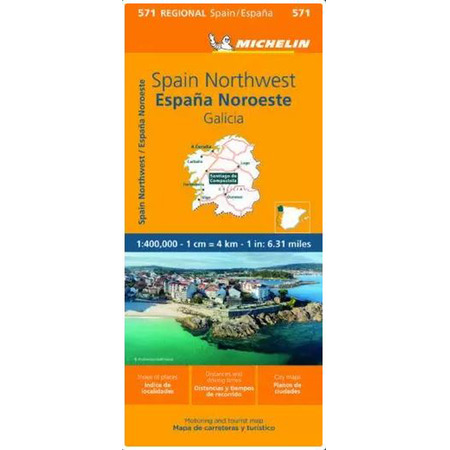Mapa da Michelin Galicia