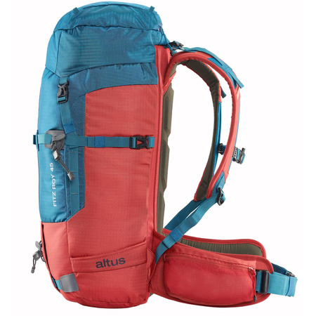 Mochila Altus Fitz Roy 45 J30 Azul/Vermelho