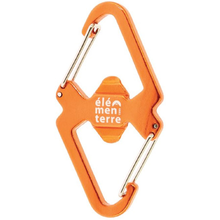 Mosquetão Duplo Elementerre Dokara Laranja