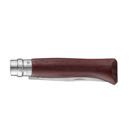 Faca Opinel de Aço Inoxidável Luxo Bubinga n.8
