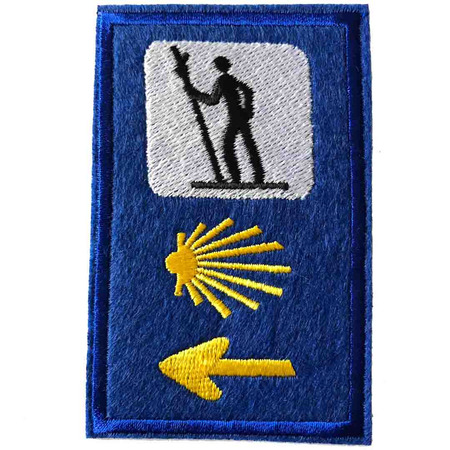 Patch bordado Triplo sinal azul