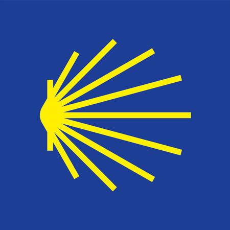 Adesivo de estrela do Caminho de Santiago