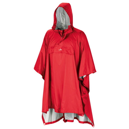 Poncho Ferrino Todomodo Ripstop Vermelho