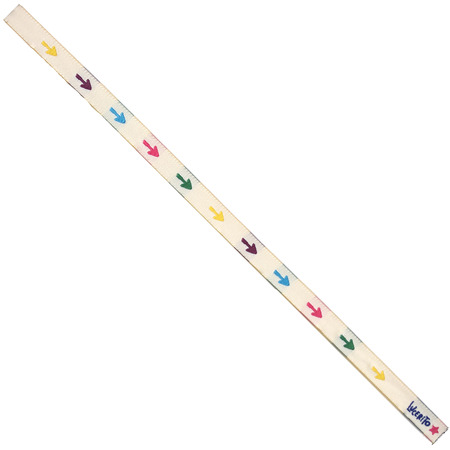 Pulseira de Tecido Flechas Coloridas 52 Branco