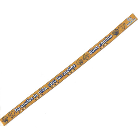 Pulseira de tecido Não sonhe sua vida, viva seus sonhos amarelo 204
