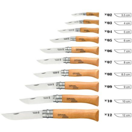 Opinel Tradition Carbon Set 10 lâminas