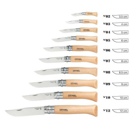 Conjunto de 10 lâminas Opinel Tradition Inox
