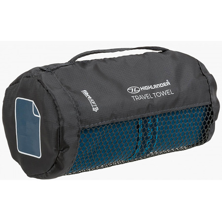 Toalha de viagem de microfibra Highlander XL azul