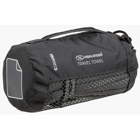 Toalha de viagem de microfibra Highlander XL cinza