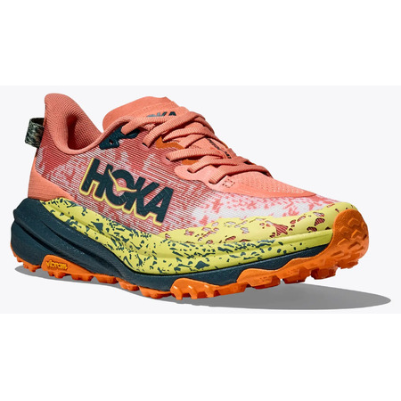 Tênis Hoka Speedgoat 6 W Salmão/Amarelo