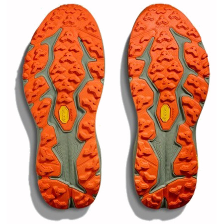Sapato Hoka Speedgoat 6 largo verde-oliva/laranja