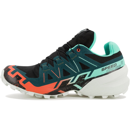 Tênis de corrida Salomon Speedcross 6 GTX W Preto/Verde/Vermelho