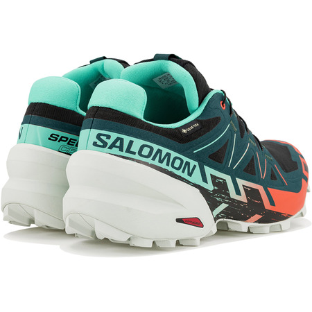 Tênis de corrida Salomon Speedcross 6 GTX W Preto/Verde/Vermelho