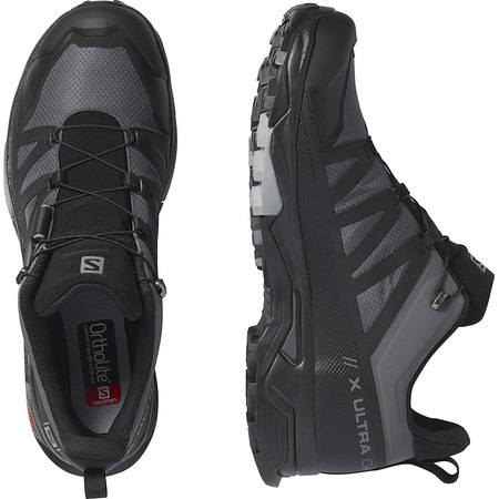 Sapato Salomon X Ultra 4 Wide GTX preto/cinza