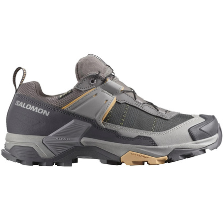 Tênis de corrida Salomon X Ultra 5 GTX W cinza/mostarda