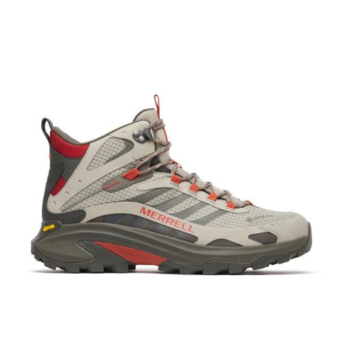 Bota Merrell Moab Speed 2 Mid GTX Pedra/Rojo
