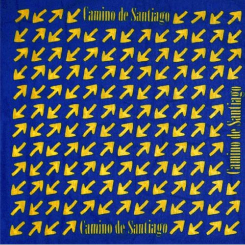Polaina de pescoço Camino de Santiago Yellow Arrows MyL azul