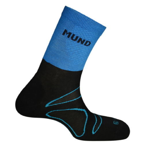 Meia técnica Mund Plogging preta/azul