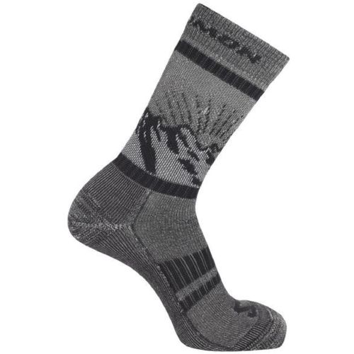 Meias Salomon Retro Wool Crew Cinza