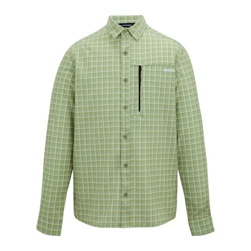 Camisa Regatta Anti-insectos Travel Light Quadros Verde