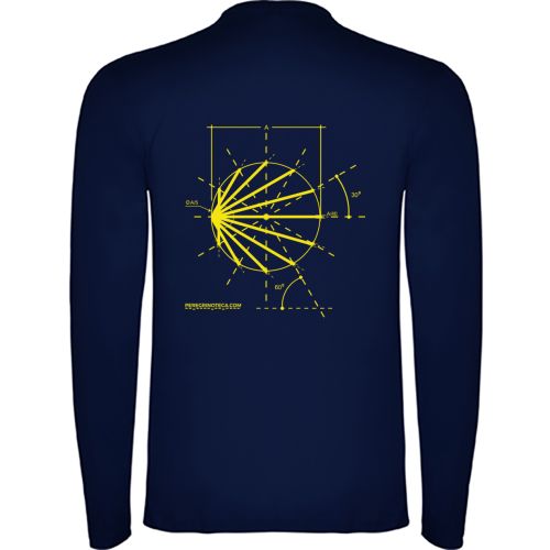 Camiseta de manga comprida Marine Road Sketch