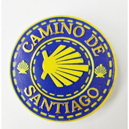 Imán Resina Estrela Redondo Caminho De Santiago MyL