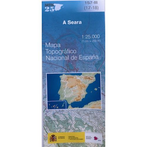 Mapa A Seara Caurel 157-3 IGN 1:25.000