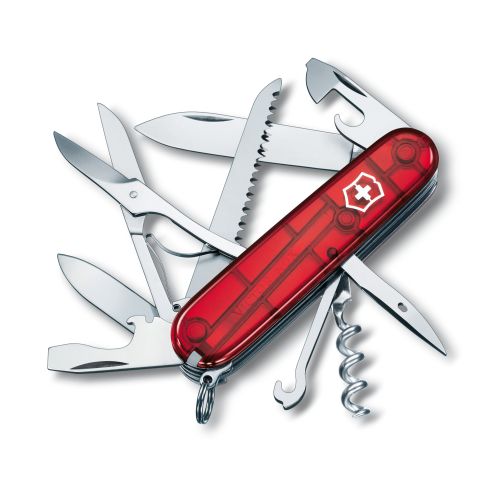 Canivete Victorinox Huntsman 15 usos 91 mm Rojo translúcido