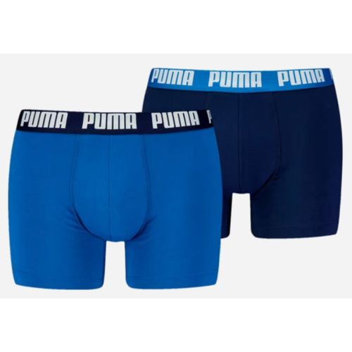 Pacote com 2 Boxers Puma Azul Marinho/Azul