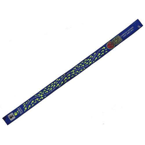 Pulseira em tecido com pequenas flechas Camino 18 Azul