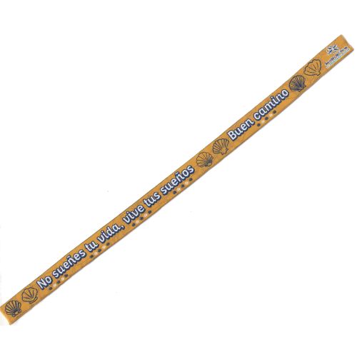 Pulseira de tecido Não sonhe sua vida, viva seus sonhos amarelo 204