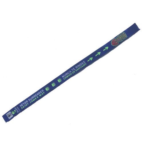Pulseira de tecido nunca desiste dos idiomas 28 azul