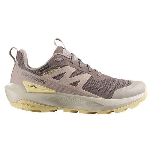 Tênis de corrida Salomon Elixir Activ GTX W marrom/amarelo