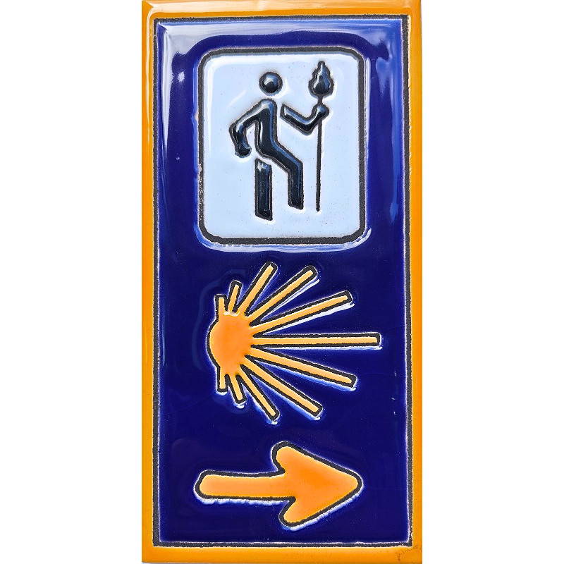 Telha cerâmica de sinal triplo 15x7,5 cm c / borda